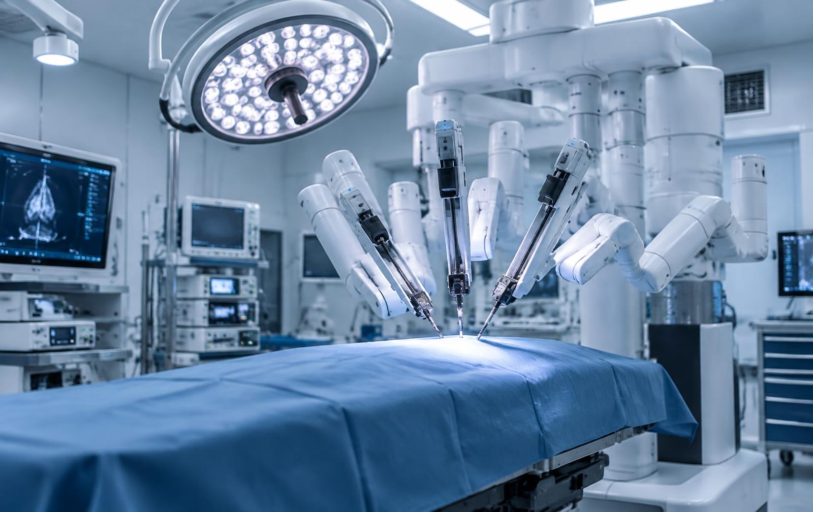 Sistema de cirurgia robótica em centro cirúrgico